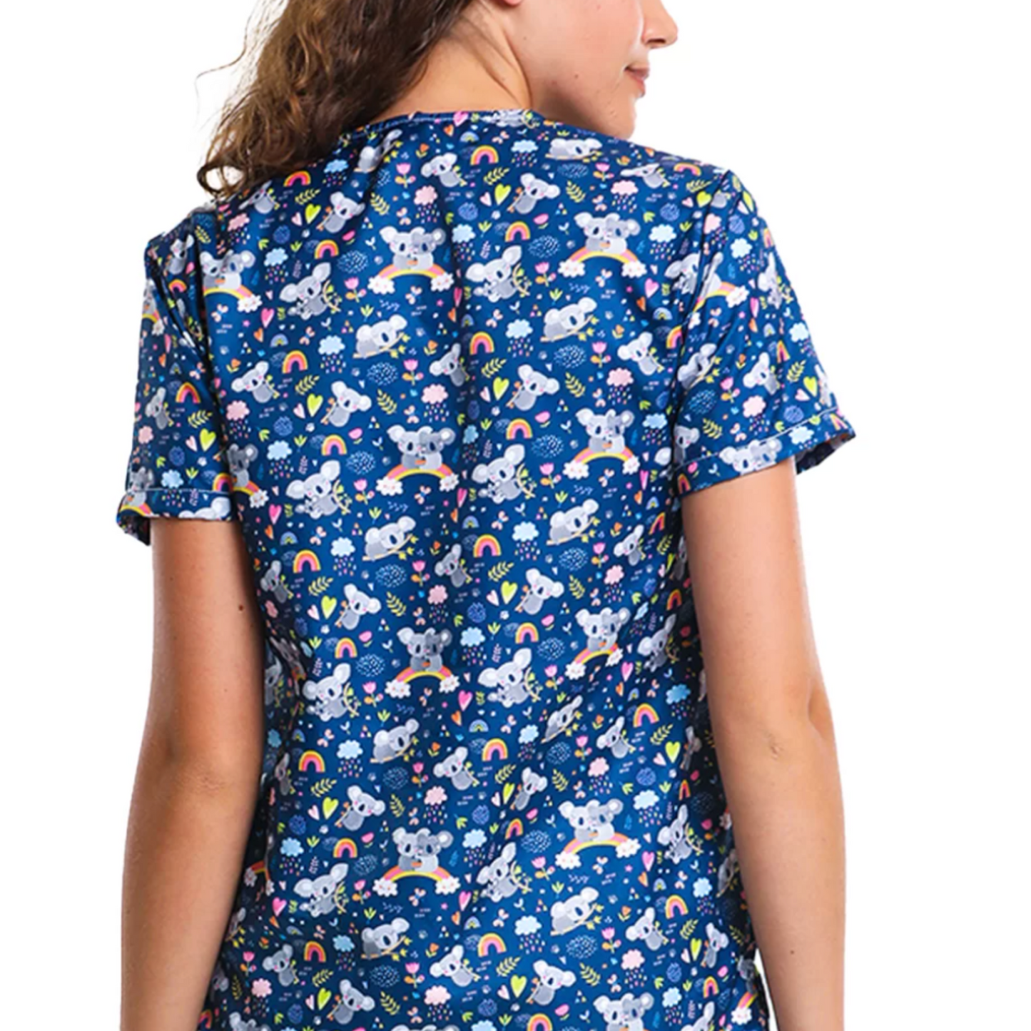 Rainbows and Koalas Scrub Top